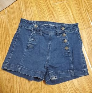 Blue denim shorts size 2